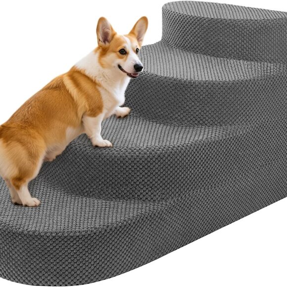 4 Steps Dog Ramp for High Beds, Couch, Window, Sofa, Pet Stairs - Picture 2 of 8